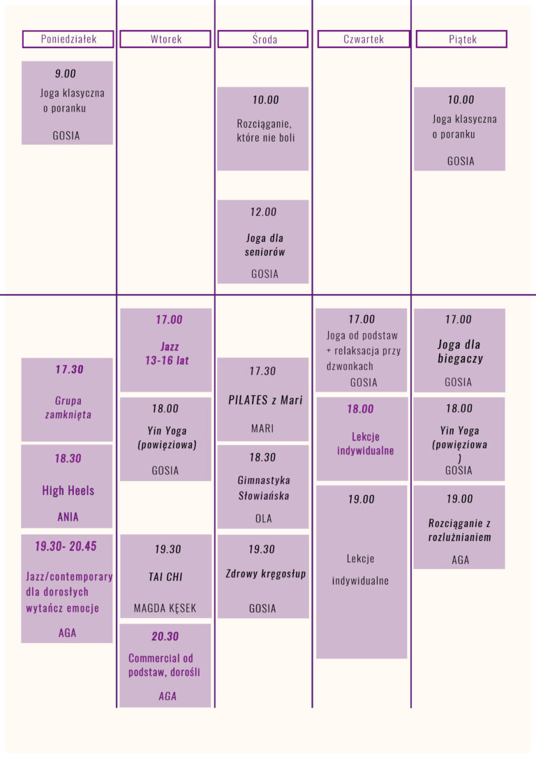grafik Dworska 4 Studio Ruchu